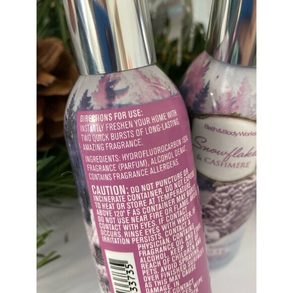 Bath & Body Works “Snowflakes & Cashmere” NEW Concentrated Room Sprays - Picture 4 of 5
